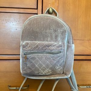 NWT Windsorstore Mini Crushed Velvet Backpack